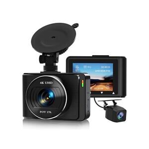 4K WiFi Car DVR Dash Cam Front Rear 1080P Dual Lens Night Vision Parking Monitor